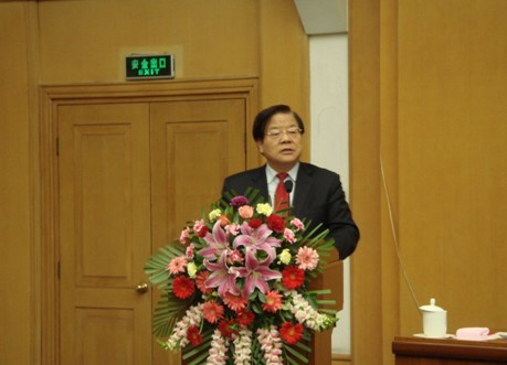 文(wén)化部部長(cháng)蔡武发表讲话